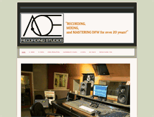 Tablet Screenshot of aoerecording.com